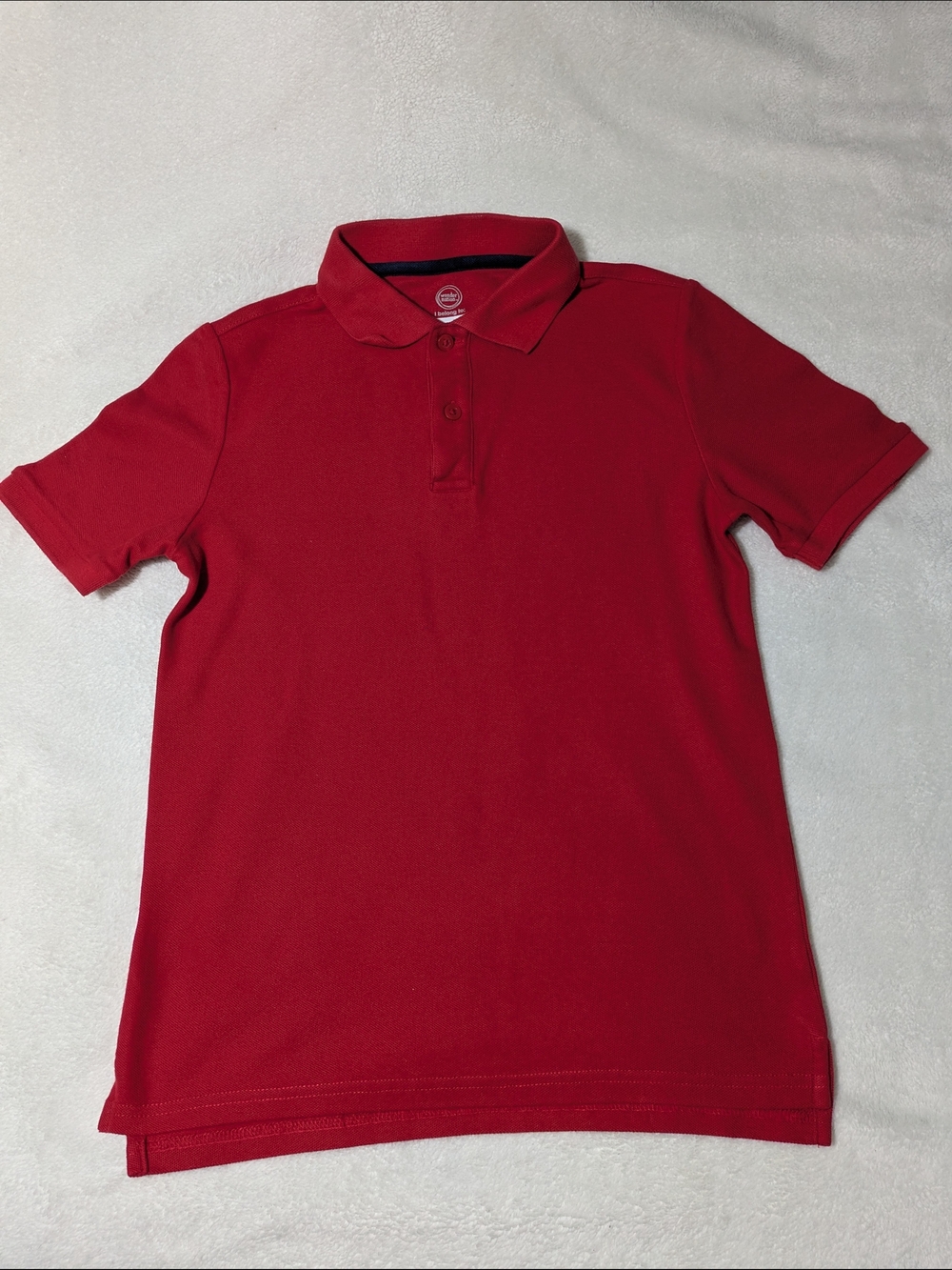 wonder nation Red Polo Shirt with Short Sleeves
